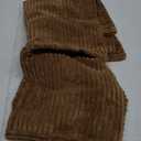 MIULEE Decorative Throw Pillow Covers for Couch Bed Livingroom 18x18 Inch Set of 2 Brown Boho Accent Throw Pllows Broadside Striped Patchwork Soft Corduroy Pillowcases