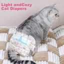 Disposable Cat Diapers, 40 Count Perfect for Both Male and Female Cats, for Elderly, (XS) Incontinent, or Post-Surgery Cats and Dog Leak-Proof, Super Absorbent & Hypoallergenic Pet Diapers