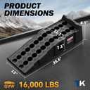 Car Ramps for Oil Changes and Vehicle Lift, 7.1 Inch Lift, 11.1 Inch Wide Tire Heavy Duty Ramps for SUV & Truck, 16,000 lbs Capacity, 2pcs