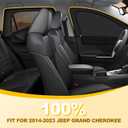 XCBYT 2014-2023 Grand Cherokee Car Window Shades | Dual Purpose Car Window Covers with Breathable Mesh | Insulate Heat 99% Sun UV Blackout | Keeps Cool Privacy Curtains for Napping Camping