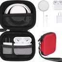 All-in-One Case for iPhone MagSafe Charger & Battery Pack, Storage for Accessories/Power Adapter/Charge Cable/Docks, Compatible with AirPods 4/ Pro 3/2/ 1
