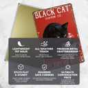 Coffee Metal Sign Funny Black Cat Decor Tall Dark And Refined Tin Signs Wall Decor For Home Cafe Kitchen Bar Living Room Office 12 * 8In