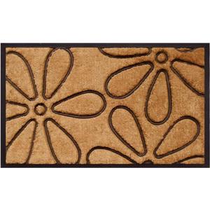 Calloway Mills 10016 Flowers Coir and Rubber Heavy-Duty 18" X 30" Doormat
