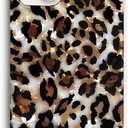 J.west Case Compatible with iPhone 15 Plus Case 6.7, Luxury Sparkle Translucent Clear Leopard Cheetah Print Pearly Design Soft Silicone Slim TPU Protective Phone Case Cover for Girls Women (Bling)
