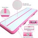 AWSUM Inflatable Gymnastics Mat 10ft/13ft/16ft/20ft/23ft Training mat 4/8 inches Thick tumbling mat with Electric Pump for Home/Gym/Outdoor