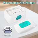 Baby Wipe Warmer with 16-Level Precision Heating, Portable USB-Powered Wet Wipe Warmer, Auto-Lift Spring Wet Wipes Dispenser, Gentle 45-60 Diaper Wipes Warmer for Diaper Changes, Home & Travel Use