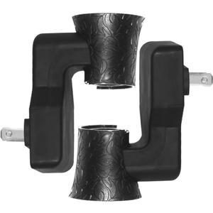 Earffloz Polarized Plug in Diffuser Compatible with Bath and Body Works Refill Replacement of WallFlower or DIY Wall Plug Air Freshener with Essential Oil ETL EMC CE Certificated (2 Black Plugs)