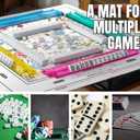 Mahjong Mat (33"x33") - Non-Slip Noise Reduction Gaming Mat for American Mahjong - Flower-Carnation-12