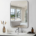 Delma Bathroom Vanity Mirror, Silver Framed Mirror for Over Sink, 30x20
