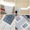 RV Roof Tape with Roller, 4 Inch x 50 Feet Sealant Repair Tape, UV Resistant & Weatherproof for RV Repair, Camper, Trailer, Boat Sealing, Leaking Roof, Window (White)