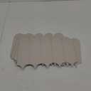 6-Sheet Light Khaki Feather Peel and Stick Backsplash Tile, Faux Ceramic Matte Self Adhesive Tile Stick on Wall Tiles for Kitchen and Bathroom (12"x 8.5")