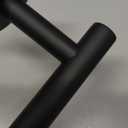 NearMoon Bath Towel Bar, Thicken Stainless Steel Shower Towel Rack Holder Wall Mounted for Bathroom,18-lnch Overall Length-16-lnch Usable Hanging Space (1 Pack, Matte Black)