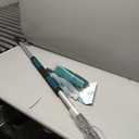 20 Feet High Reach Window Squeegee with 5-12Ft Extension Pole, Window Cleaner Tool with 3-Stage Telescoping Pole, Window Cleaning Kit with Rotatable Head (2 Squeegee & 2 Microfibre Cloths)