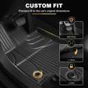 RAV4 Floor Mats AOMSAZTO Floor Liners Fit for Toyota RAV4 2019-2025 (Not Fit Hybrid): All Weather Automotive Floor Mats - 1st & 2nd Row Full Set Rubber Floor Liners - Anti Skid Car Mats