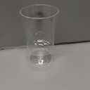 Eupako 4 fl.oz Mini Dessert Cups With Spoons - Clear Plastic Parfait Cups, Round Small Cup for Appetizers, Puddings, Mousse, Fruit - Pack of 50