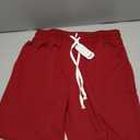 COOFANDY Men's Sweat Shorts 9" Drawstring Elastic Waist Gym Workout Shorts Casual Athletic Jogger Knit Shorts with Pockets M Red