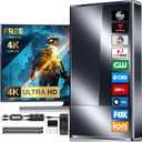 2025 Strongest TV Antenna Indoor, 3500+ Miles Outdoor Long Ranges, Digital Antenna for Smart TV, Best Amplifier Signal Booster Support 8K 4K 1080p All TVs VHF UHF - 50FT Cable/AC Adapter