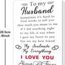 5 x Valentines Day Card for Husband, Happy Valentine's Card Gifts for Husband from Wife, Husband Valentines Gift (QQ-161)