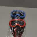 POKONBOY 2 Pack Tactical Mask with Goggles Compatible with Nerf Rival, Apollo, Zeus, Khaos, Atlas, & Artemis Blasters Rival Mask Red & Blue
