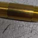 Anderson Metals Brass Pipe Fitting, Long Nipple, 3/8" x 3/8" Male Pipe, 2" Length
