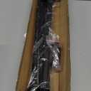 Curtain Rods for windows 32-62 inch, 5/8 inch Decorative Matte Black Splicing Heavy Duty Metal Curtain Rod set with Brackets