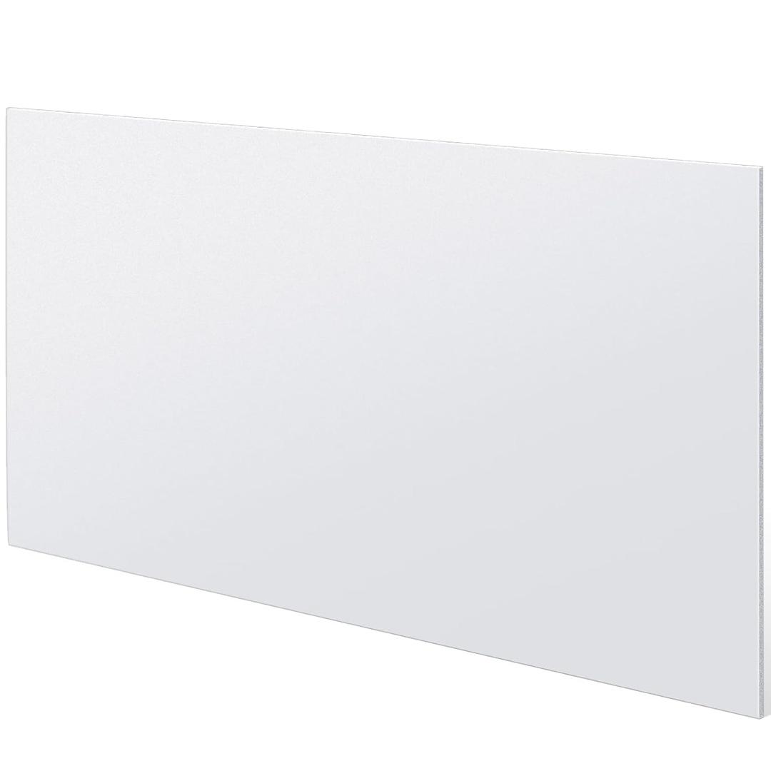 Sasylvia 1 Pcs White HDPE Sheet, 3/8" x 24" x 48", HDPE Plastic Board Flexible High Density Polyethylene Sheet Solid Plastic Block for DIY Projects for Machining Home