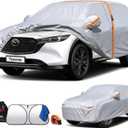 Car Cover Waterproof All-Weather,Heavy-Duty Outdoor Full Exterior Automobiles SUV(Length up to 181 inch) with Windshield Sun Shade Universal Fit Subaru CrossTrek,Audi Q3,Soul,Element etc