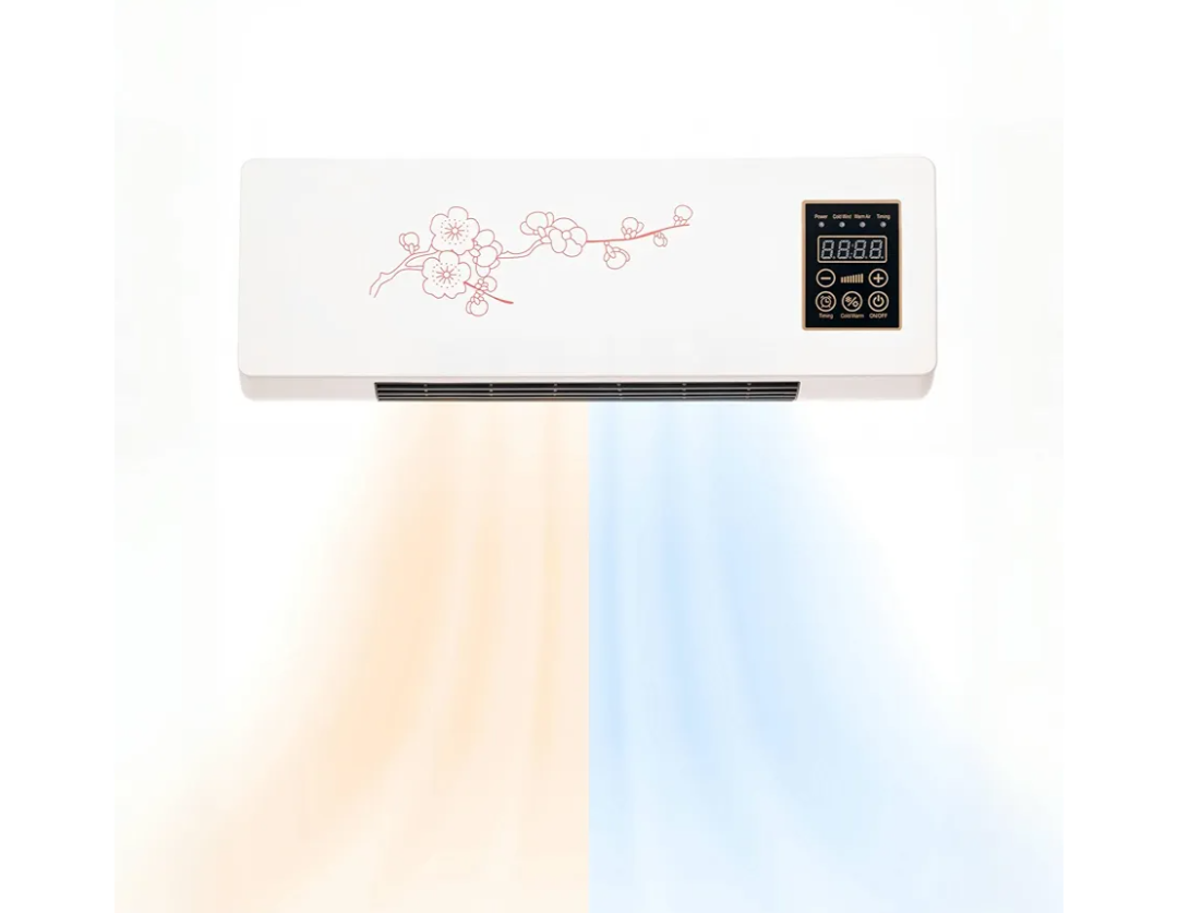 Wall mounted Air Conditioner, Portable Air Conditioners Fan for Bedroom, 2 in 1 Mini Air Conditioner Portable Fans for Bedroom Fast Cooling & Heating Unit with Remote Control