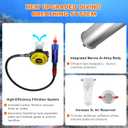 Scuba Diving Ventilator System, Portable Tankless Lung Underwater Breathing Device with 50FT Long Tube, High-Flow Rechargeable Air Compressor for Snorkeling, Recreational Diving & Fishing