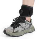 OVINESY AFO Foot Drop Brace for Walking with Shoes, Upgraded Knob & Steel Wire, Longer Straps for Comfort, Adjustable Soft Walking Support for Dorsiflexion, Left/Right Foot for Women Men (S/M)