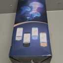 Jellyfish Lamp, 18LED 7-Color Changing Light with 5 Levels Brightness Jellyfish Aquarium fish lamp Home decor, children's birthday gift, men's and women's holiday gift, relaxing mood atmosphere (Black)