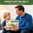 Lehoo Castle Wooden Train Set for Toddlers 2-4 - Wooden Train Track Set for Kids, Farm Animal Train Toys for 3 4 5 6 Year Old Boy Girl Birthday Gifts