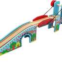Wooden Train Tracks Accessories Wood Train Lifting Bridge for Railroad Tracks fits for All Railway Tracks