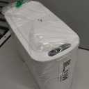 TIPGO Automatic Motion Sensor Bathroom Trash Can with Lid, 2.6 Gallon Touchless Trash Bin, Smart Garbage Can Plastic Slim Wastebasket for Bedroom, Office, Dorm (White)