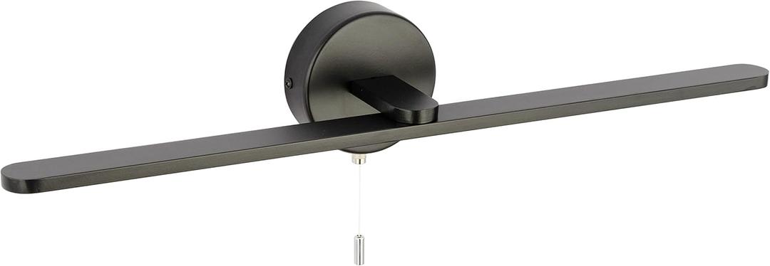 Modern Black 24 Inch LED Vanity Light Bar, Bathroom Vanity Light FixtureOver Mirror sconces Wall Lighting, Wall Light Bar with 5000K Pull Chain Switch On/Off