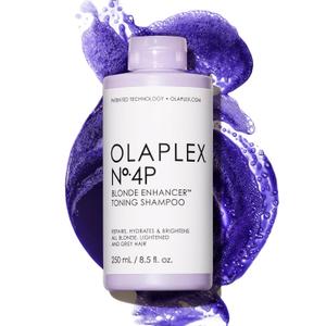 Olaplex N.4P Blonde Enhancer Purple Toning Shampoo: Neutralizes Brassiness & Strengthen | Repairs Damages & Hydrates Hair | For Coily, Curly, Straight, and Wavy