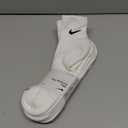 Nike Everyday Plus Cushioned Training Ankle Socks, White, XL, Pack 6