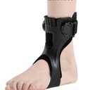 AFO Foot Drop Brace AFO Brace Drop Foot Orthosis for Hemiplegia Stroke Varus Foot Improve Walking Gait, Effective Relieve Pain for Walking with Shoes, Lightweight & Invisible (Large, Left foot)