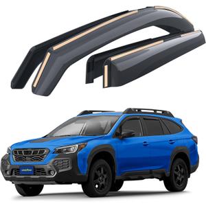 Goodyear Shatterproof in-Channel Window Deflectors for Subaru Outback 2020-2025, Rain Guards, Window Visors for Cars, Vent Deflector, Car Accessories, 4 pcs. - GY008142