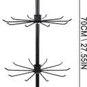 DOITOOL Rotating Hat Display Stand 3-Tier Metal Storage Rack for Hats Jewelry and Accessories Organizer 28.74X11.81X11.81In Home Bedroom Use