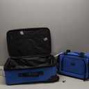U.S. Traveler Rio Softside Expandable Carry-on Rolling Luggage, Royal Blue, 2 Wheel Set