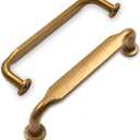 10 Pack Antique Brass Cabinet Pulls 3 Inch(76mm) Hole Centers Kitchen Cabinet Handles Solid Zinc Alloy Cabinet Hardware Kitchen Cabinet Handles for Bathroom Dresser Pulls