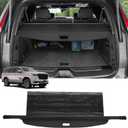 Autorder Cargo Cover for 2021-2025 Tahoe/Suburban/Cadillac Escalade/GMC Yukon Accessories Upgraded Trunk Cover with Extra Storage Net Carbon Fiber Retractable Security Shield Shade