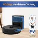 Bagotte Robot Vacuum and Mop Self-Emptying, Robot Vacuums Cleaner with 90 Days Hands-Free, 6000Pa, LiDAR Navigation, Fast Home Mapping for Pet Hair, Hard Floors