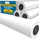 Wide Format Paper 24" x 150' - 4 Rolls Plotter Paper, 20lb CAD Bond Rolls on 2" Core, Printing paper for Inkjet HP, Canon, Epson Printer, Acid-free Bond Rolls for Blueprint, Poster, Drafting