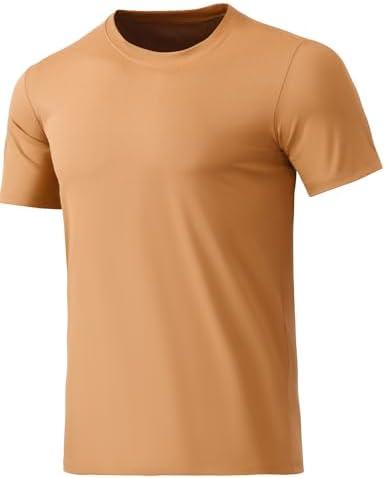 BANTREK Men's T-Shirts Soft Lightweight Short Sleeve Tee, Crew Neck Moisture Wicking Shirt for Casual Running Workout Swim, Size: M