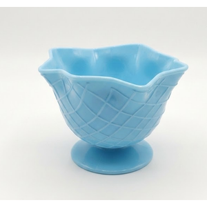 Ceramic Ice Cream Bowl, Plastic, Pack of 10 Blue