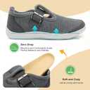 BARERUN Womens Slippers Barefoot Bedroom House Shoes for Women Wide Non-slip Diabetic Orthopedic Neuropathy Swollen Bunions Arthritis Edema Indoor Outdoor Slippers