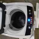 BLACK+DECKER 0.9 Cu. Ft. Portable Washer, 6.6 lb. Capacity Washing Machine for Homes & Apartments, 5 Wash Cycles, Quick Connect Sink Adapter and Drain Hose Included, Transparent Lid, BPWM09W, White