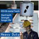 4-3/4 inch 121mm HSS Bi Metal Hole Saw Cutter for Wood Metal